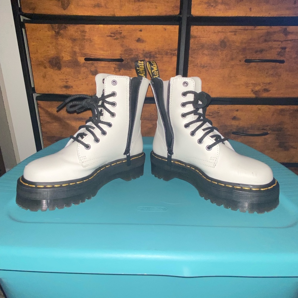 Dr. Martens White Combat Boots